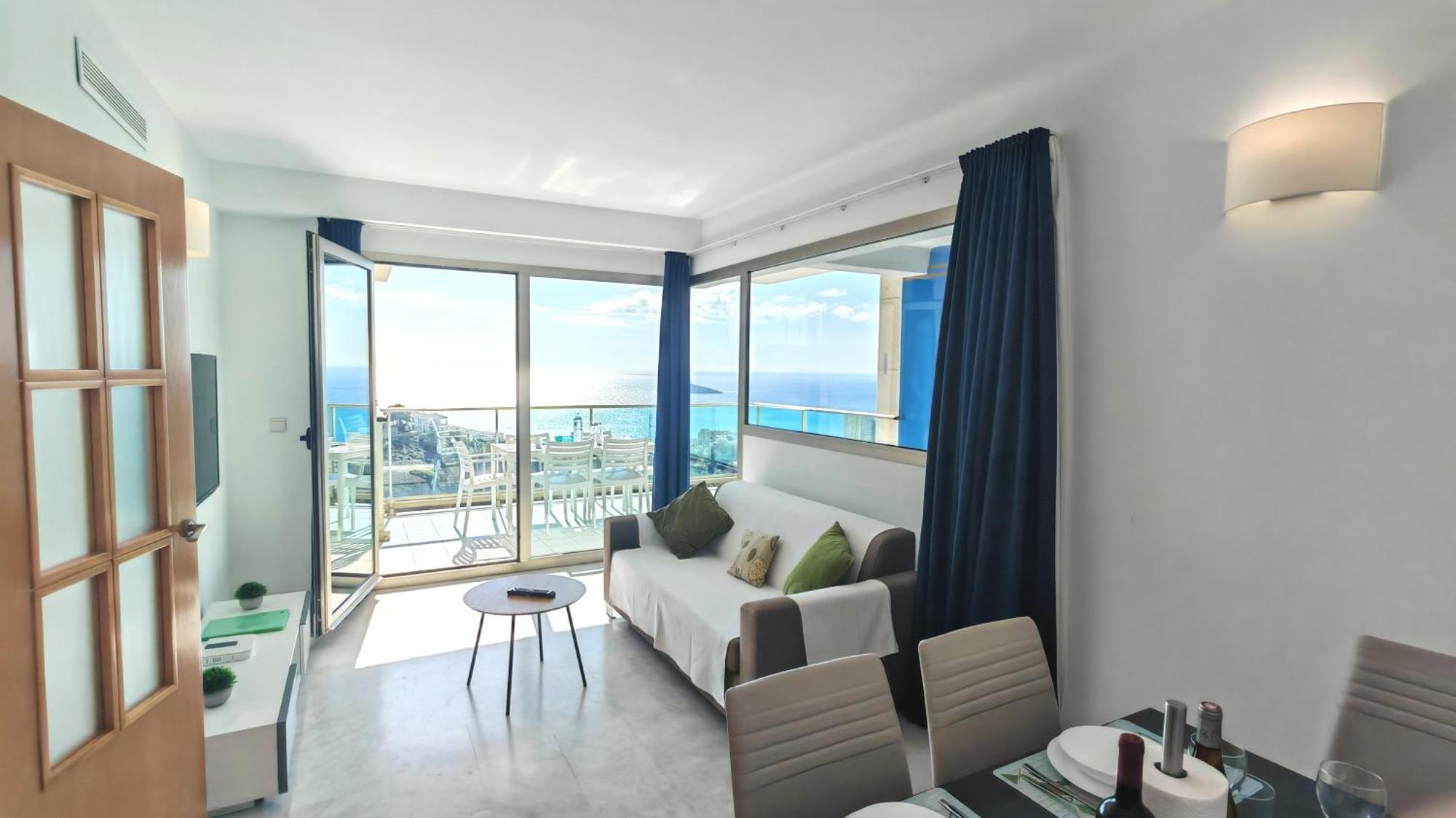 شقة Skyline 31 Terraza Privada Con Vistas Al Mar بينايدورم المظهر الخارجي الصورة