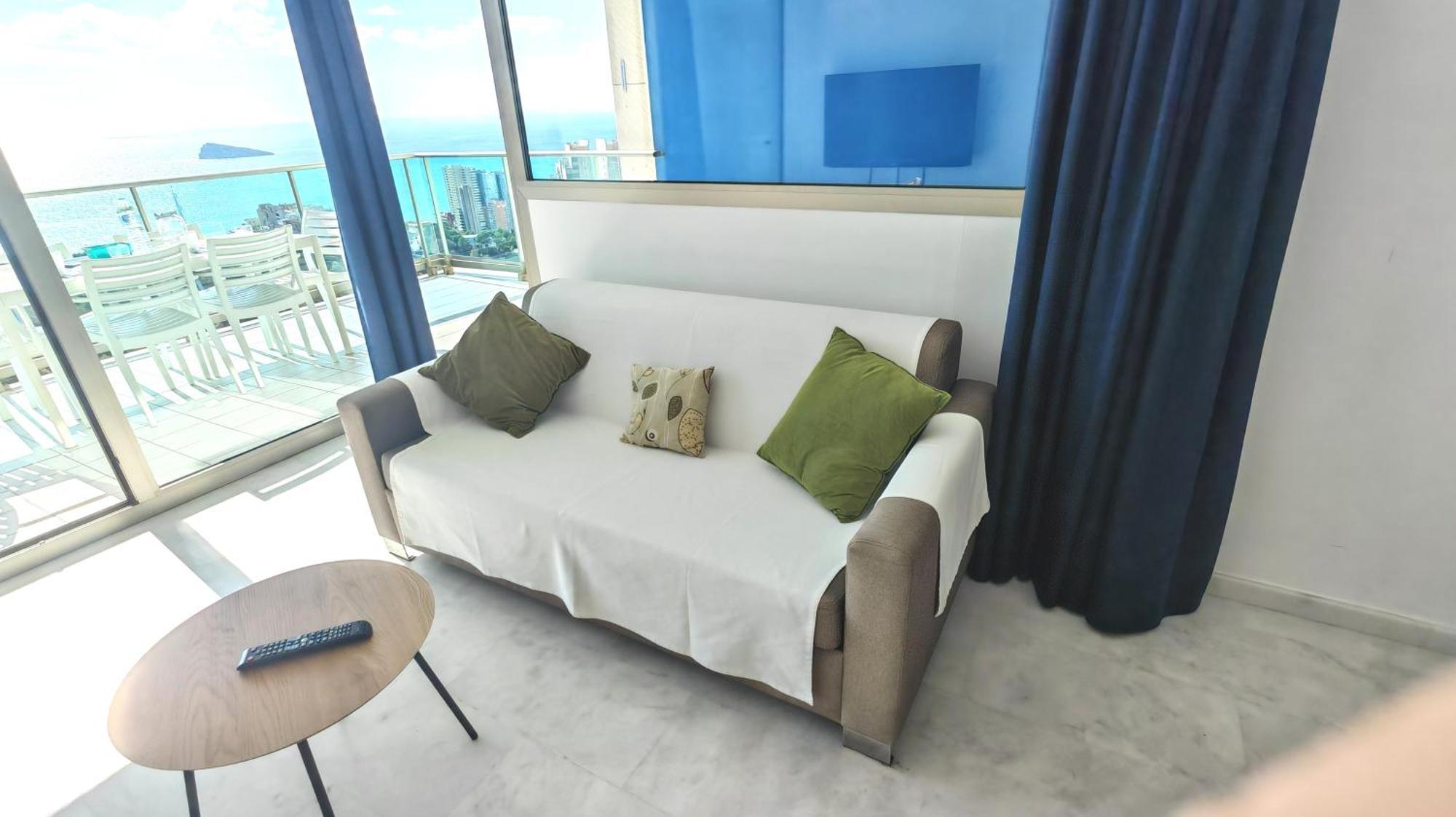 شقة Skyline 31 Terraza Privada Con Vistas Al Mar بينايدورم المظهر الخارجي الصورة